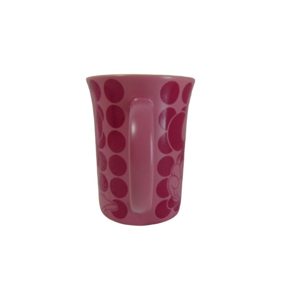 Disneyland Resorts Pink Green Minnie Mouse Polka Dot Mug Cup Walt Disney Coffee - Picture 5 of 7